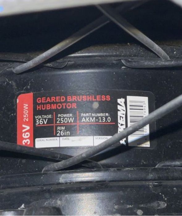 електровелосипед 26размер алюмин рама