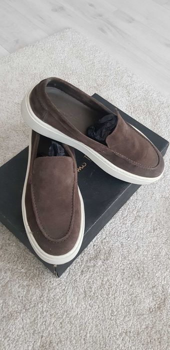 Mocasini Massimo Dutti piele intoarsa