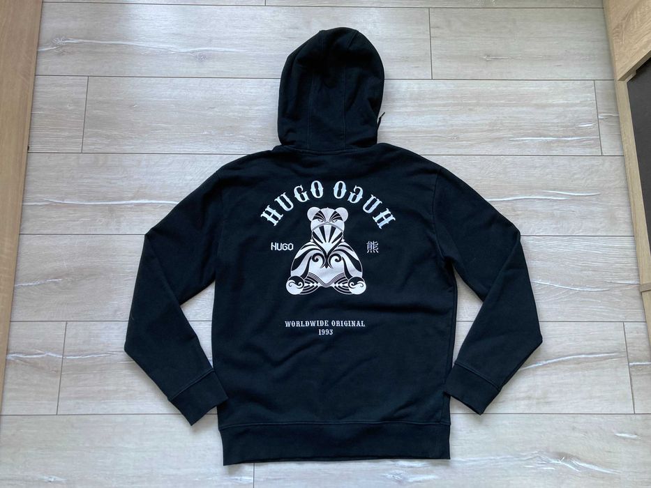 Hugo Boss Disho мъжки черен суитчър суичър размер М