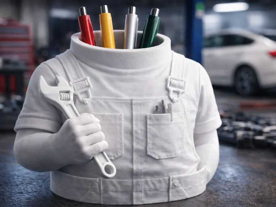 3D Принтиран Моливник / Органайзер "Доктор"/"Механик"