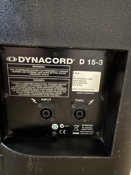 Vand boxe Dynacord D-lite D15.3