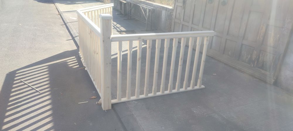 Дървен парапет по размер