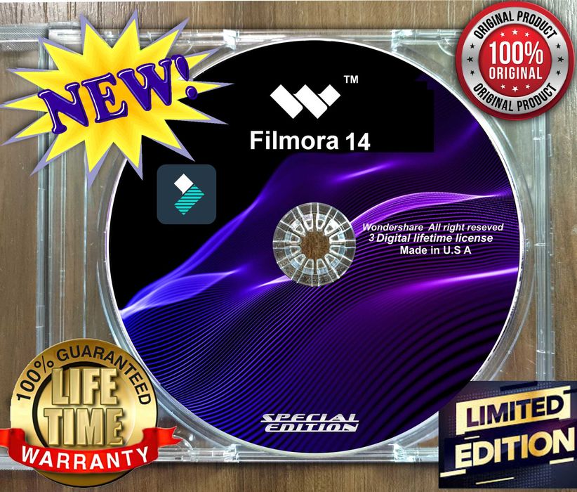 FILMORA 14  - 3 Lifetime license ( Permanenta ) 3 PC uri
