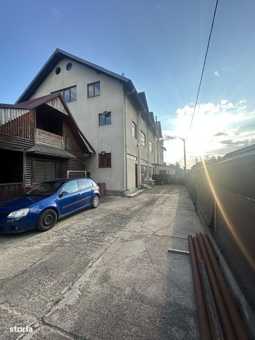 Casa/Hala 1000 mp p+1+m si cabana 130 mp, teren 977, 3 km  de Pitesti