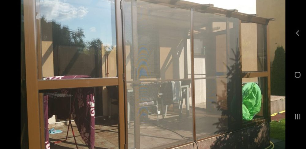 Pergole Sere Terase cu pereții și acoperiș din sticlă aluminiu și fier