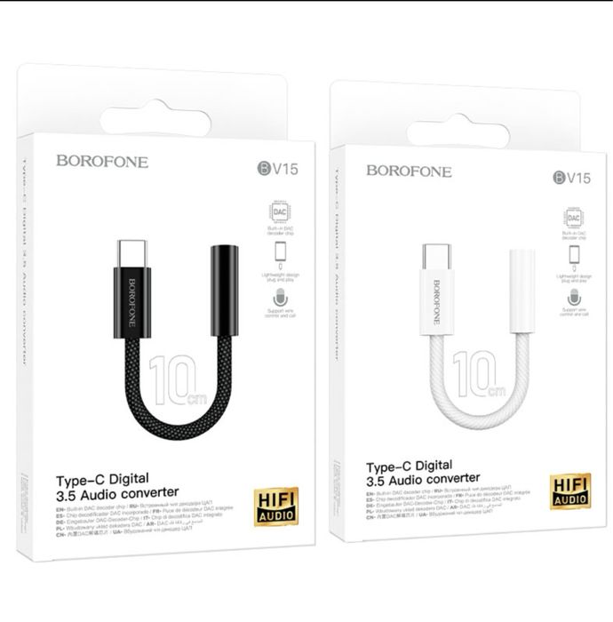 Typc Aux/Аудио конвертер USB-C на 3.5мм BV15