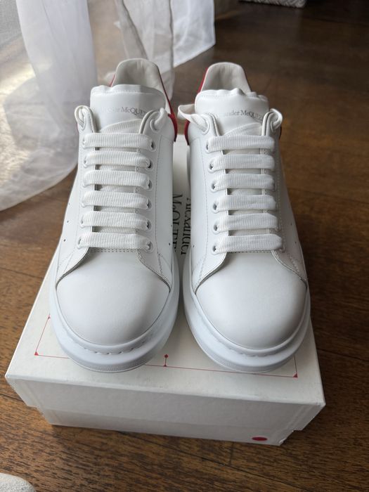 Alexander McQueen Oversized White Red low-top