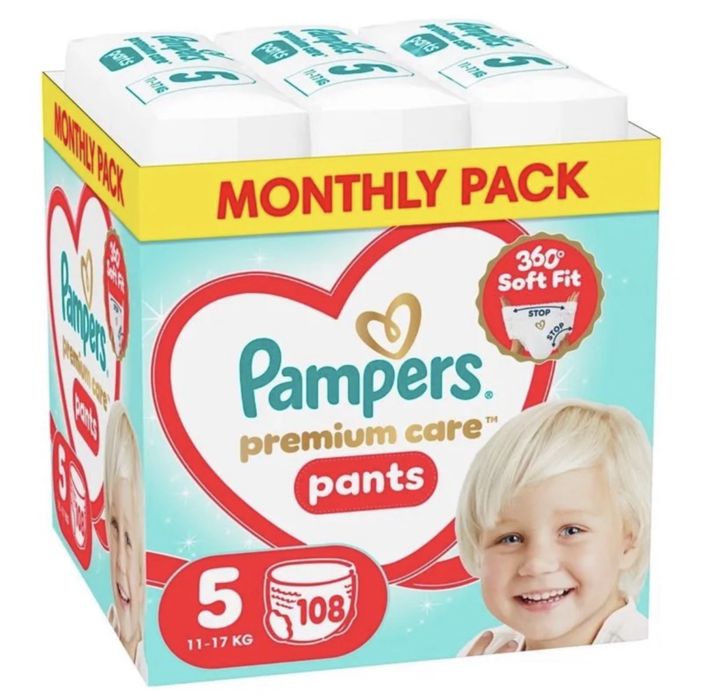 Памперс гащички premium care 5