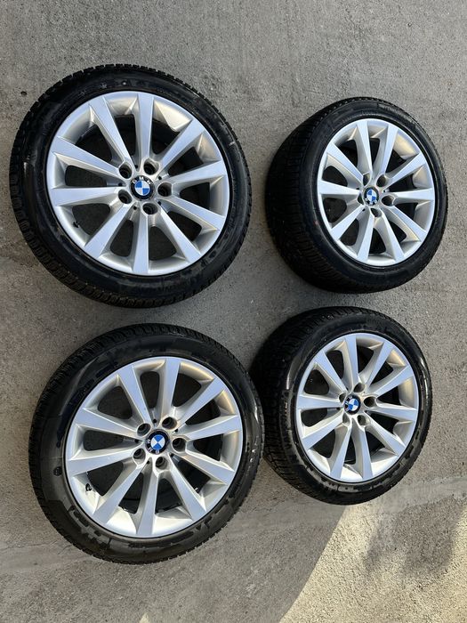 Vand 4 Jante Originale BMW 18 Inch Cu Anvelope noi M+S 245 45 18