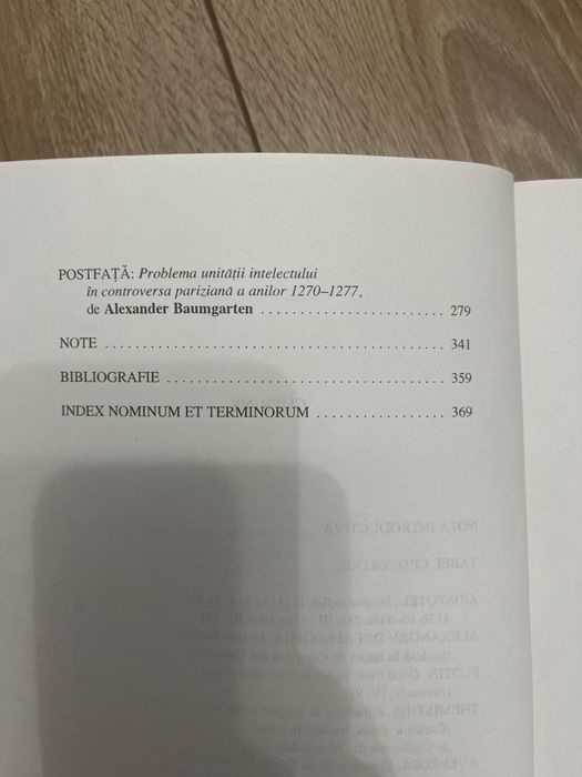 Despre unitatea intelectului