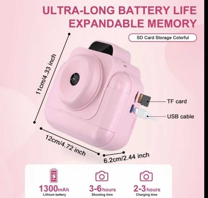 Детски фотоапарат с термичен печат