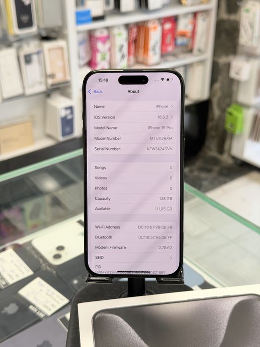 Apple iPhone 15 Pro 128GB Black Titanium