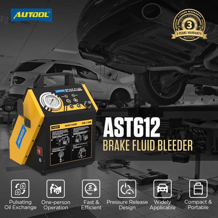 Уред за обезвъздушаване на спирачна система AUTOOL AST612