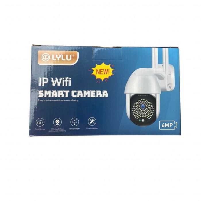 Куполна Wi-Fi камера с 68 LED диода, Въртяща,Детектор за движение, 6MP