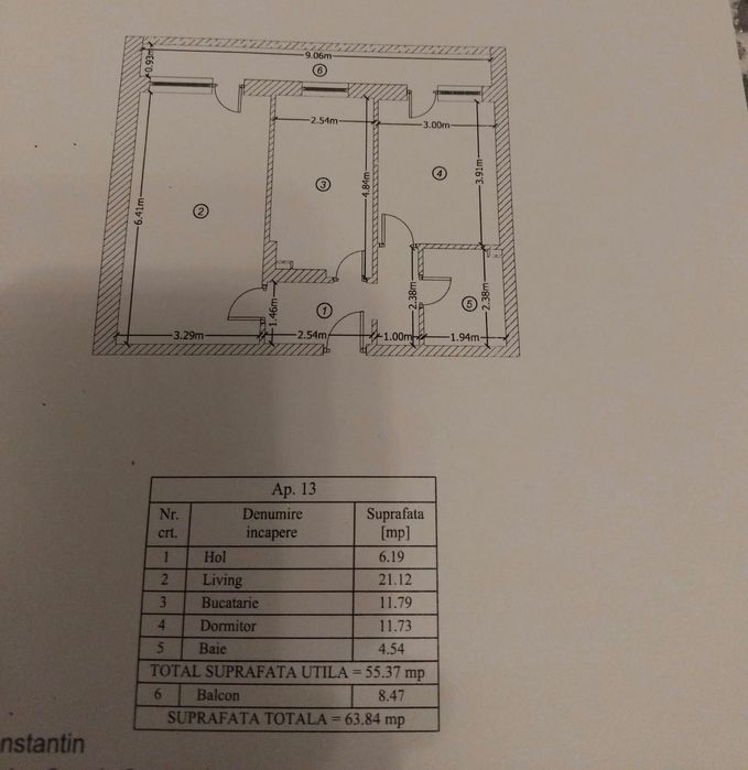 Apartament 2 camere  Popești-Leordeni, Str. Biruinței