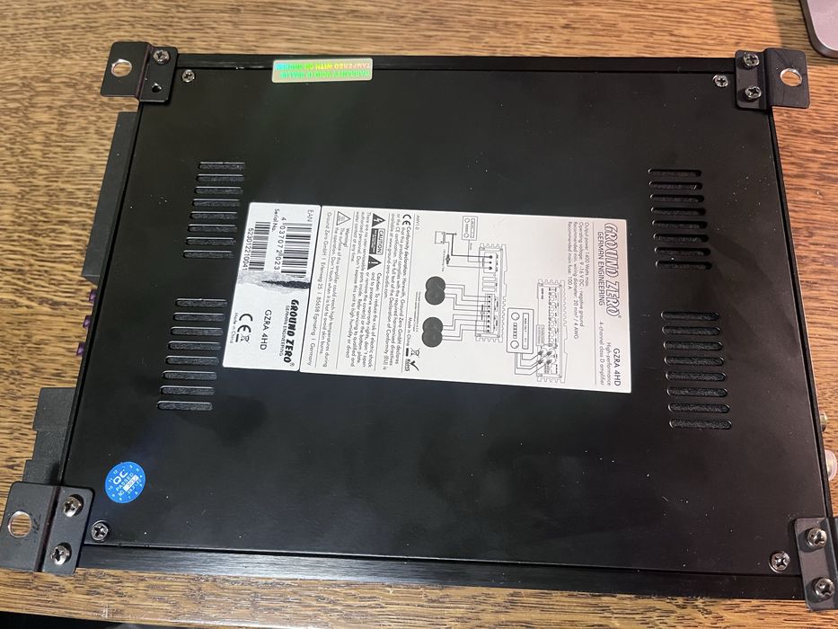 Amplificator auto 4 canale Ground Zero Radioactive, GZRA 4HD