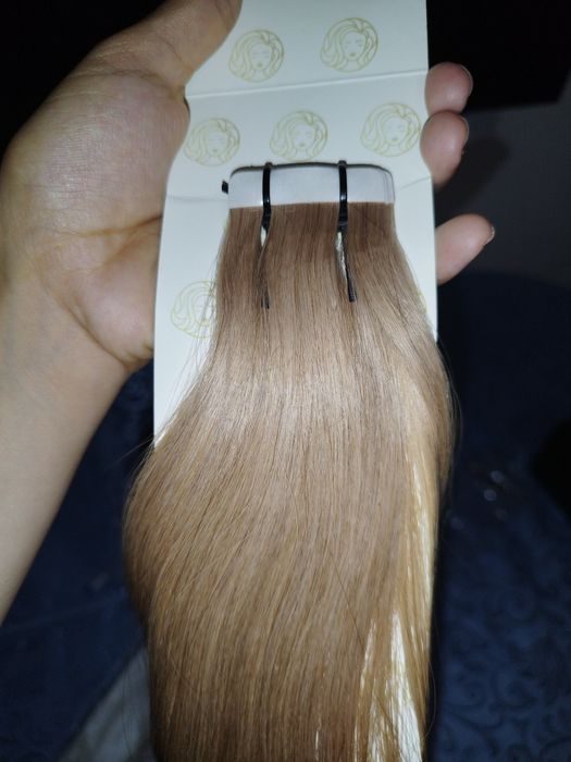 Нови естествена коса екстеншън на лента  3 х 25 гр х 60 см