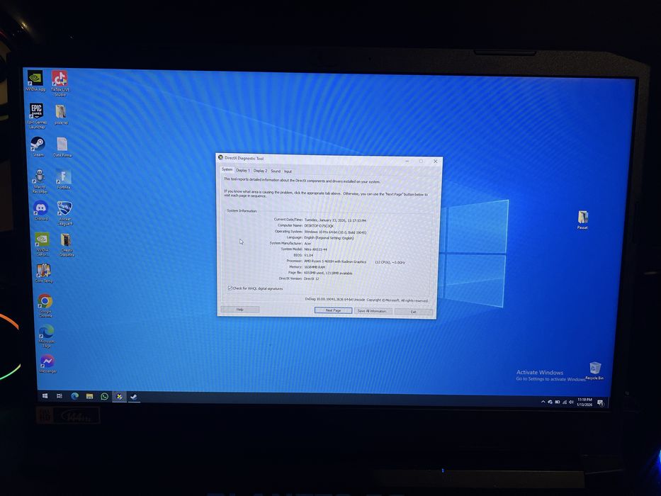 Laptop Gaming Acer Nitro 5 AN515-44 – Ryzen 5 + GTX 1650 Ti