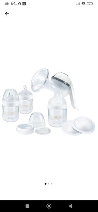 Ръчна помпа за кърма Nuk и шишета за новородено