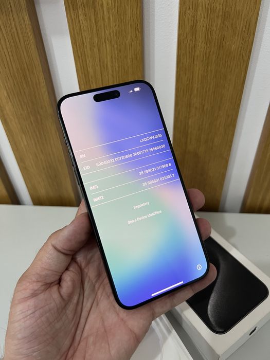 Iphone 15 pro max 256gb black titanium