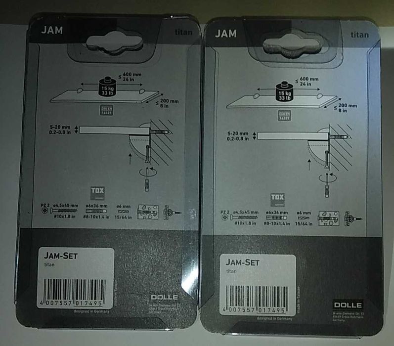 Държачи за стъклена полица