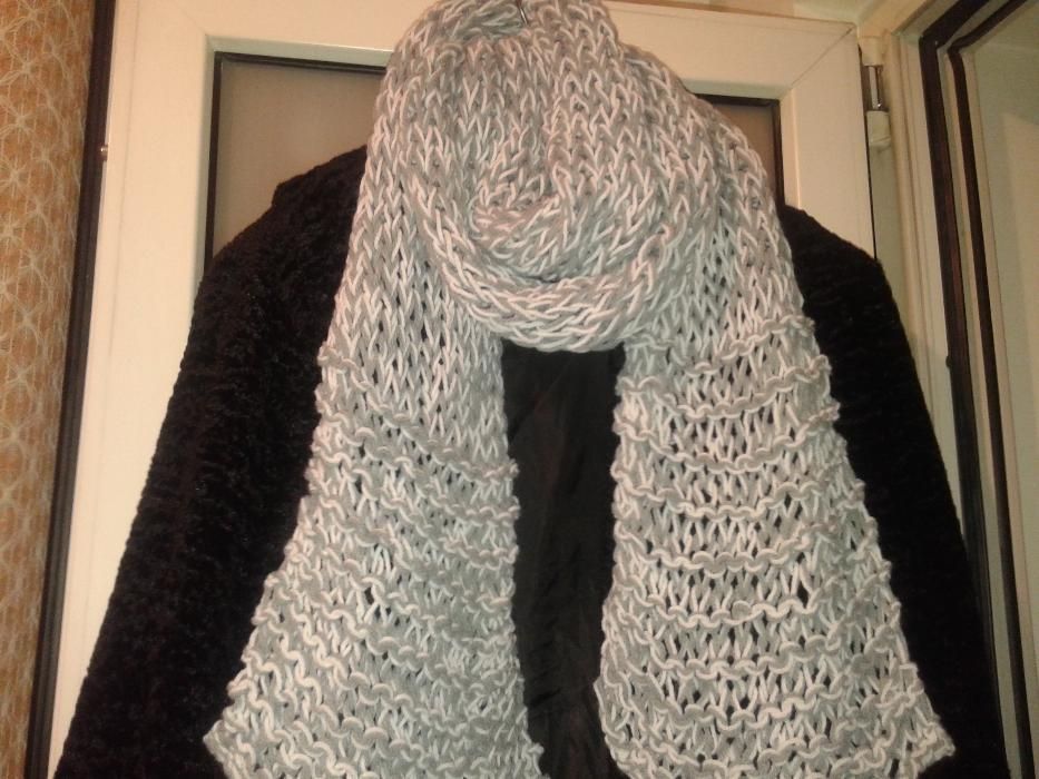 шал плетен акрил