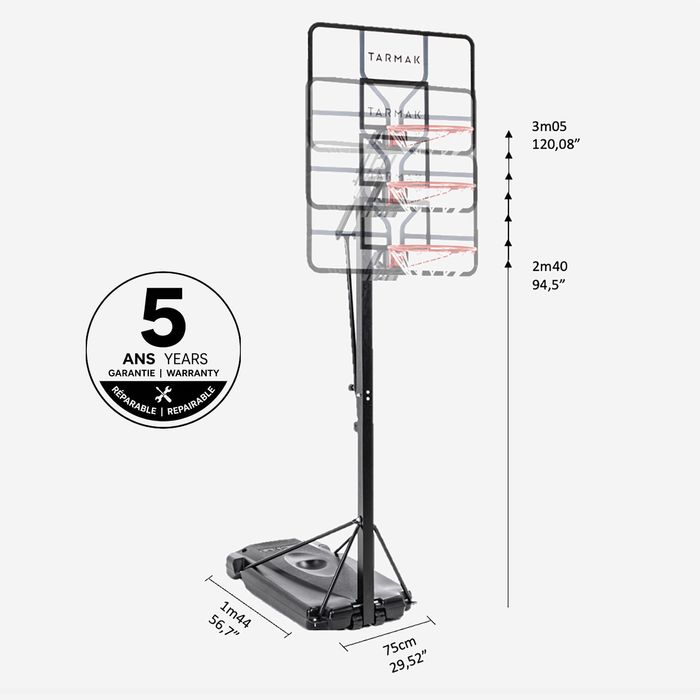 Coș Baschet cu Structură de Susținere - produs resigilat Decathlon