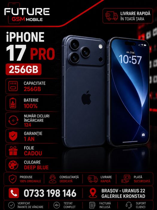 Iphone 17 Pro /256Gb/100%/Future Gsm Mobile