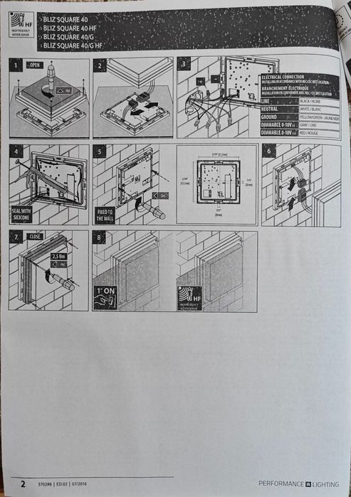 осветително тяло Performance in Lighting – Bliz Square 40