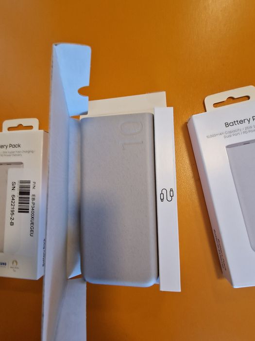 Baterie externa Samsung  USB Type C, 10000 mAh, 25W, Beige open box