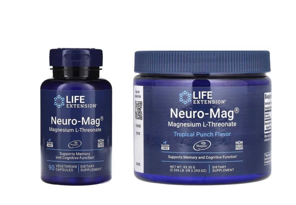 Neuro-Mag, L-треонат магния, 90 капсул
