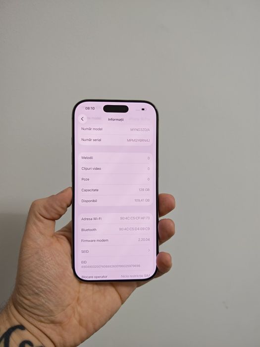 iPhone 16 Pro Natural Ca Nou totul original liber retea.