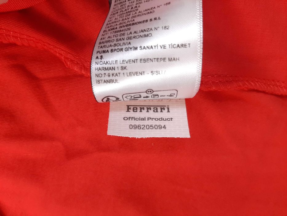 Puma Scuderia Ferrari F1 Team - Оригинална мъжка тениска с яка