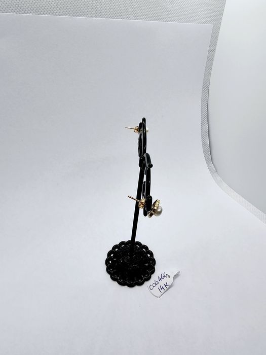 Vand cercei din aur 14 k 0.87 g cod 466