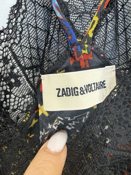 Zadig & Voltaire копринен топ с презрамки размер S