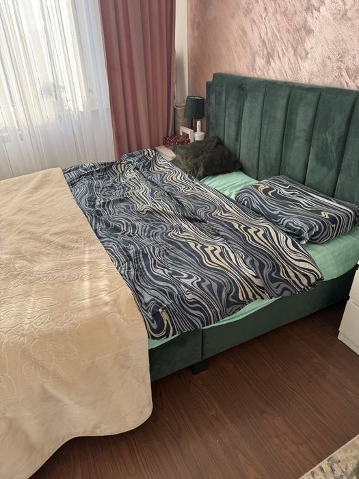Set pat matrimonial, veioze si scaun