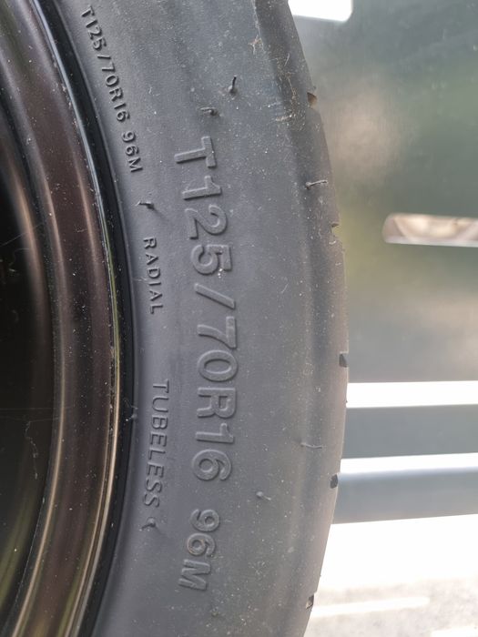 Roata rezerva slim R16 5x112 VW Passat B7 B8 Golf 6 7 Octavia 3