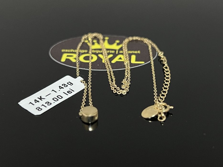 Bijuteria Royal CB : Lănțișor damă aur nou 14k 1,43gr