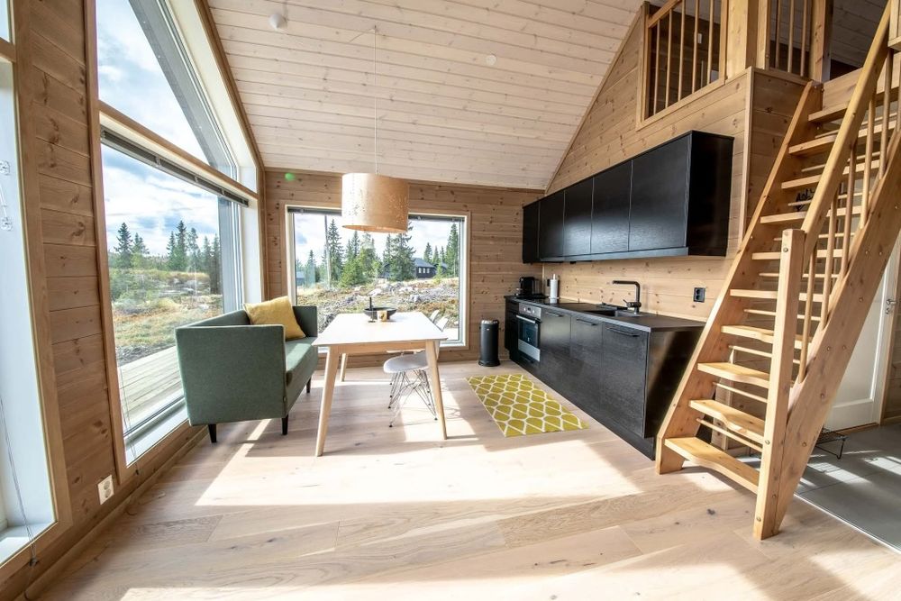 Case modulare de vânzare cu instalație termică și șemineu