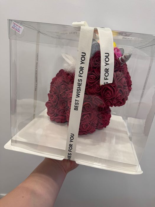 Мечета и зайчета от рози, мечета с LED лампички светещи