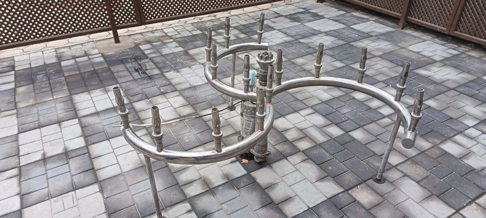 продается фонтан, конструкция из нержавейки, б/у в рабочем состаянии