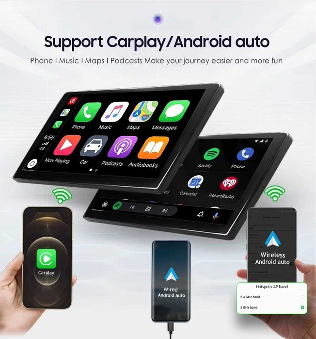 Мултимедия 9″ Android 14 за FIAT BRAVO II (07-14г) CARPLAY Android Auto навигация RDS DSP