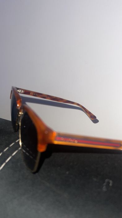 Ochelari de soare unisex Gucci linia albastră maro originali