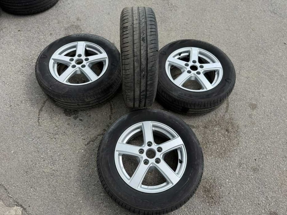 4 бр. Летни гуми 195/65 R15 с алуминиеви джанти 5x112 Audi VW Seat Skoda