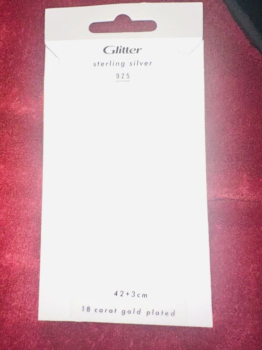 Сребърно колие с позлата 18k