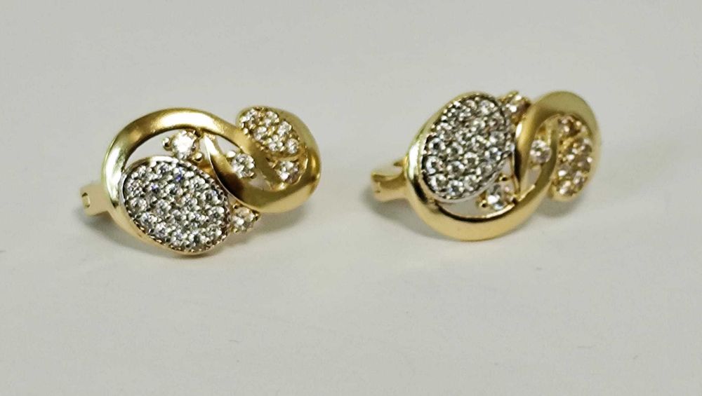 (ag35) Cercei aur 14K 2.66 Gr (B34689) Garantie 2 ani !