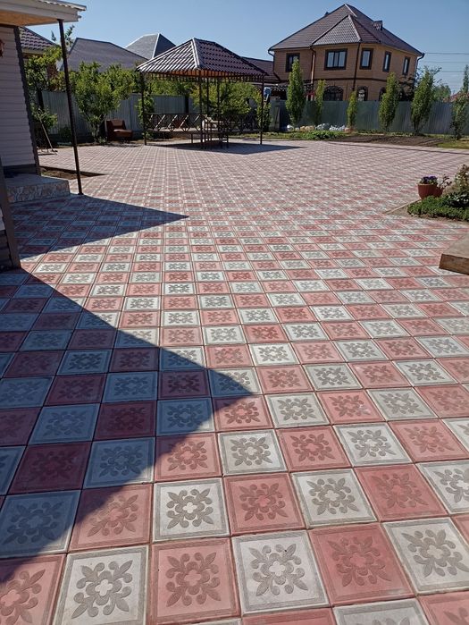 Тротуарная плитка брусчатка бордюр