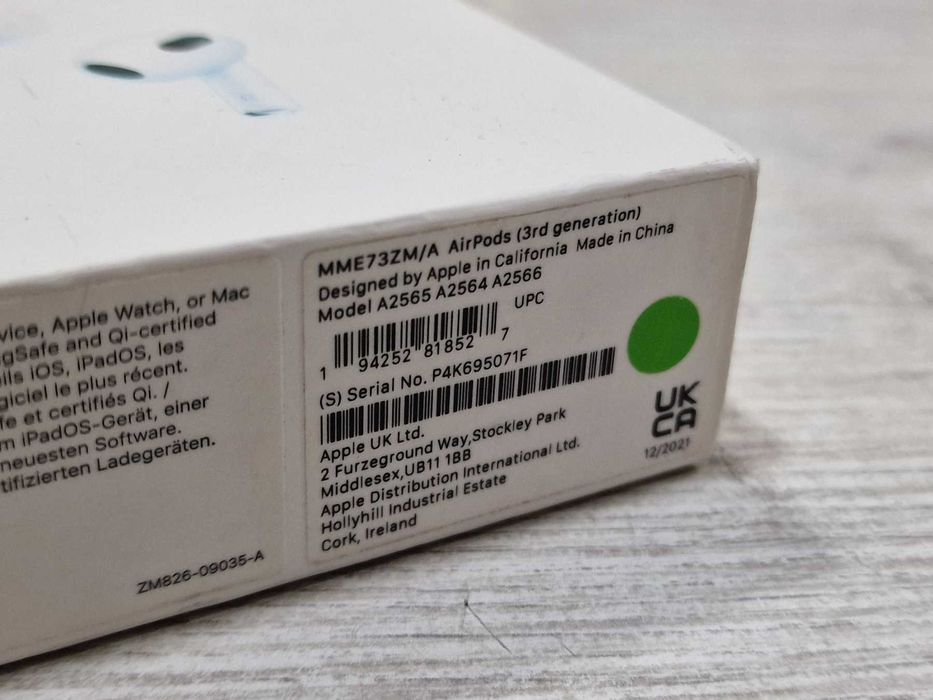 Apple AirPods 3 gen MME73ZM/A