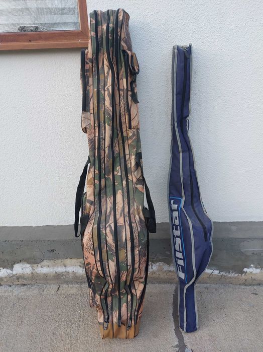 4 бр. Въдици с макари и калъфи