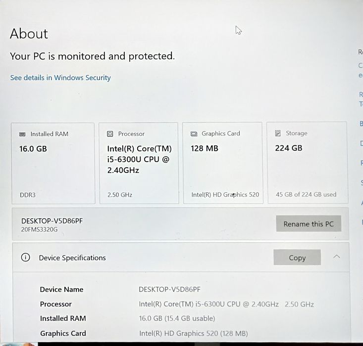 Лаптоп Леново Т460 / Lenovo T460